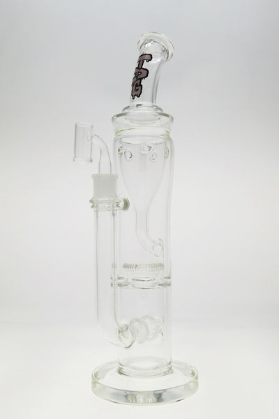 TAG - 16" Double UFO Inline to Super Slit Inverted UFO Showerhead Klein Recycler (18MM Female)