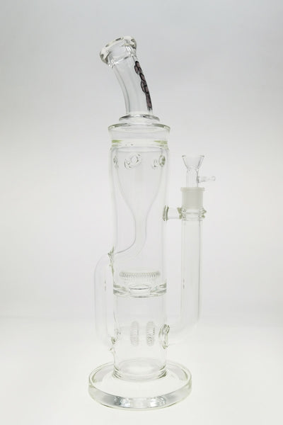 TAG - 16" Double UFO Inline to Super Slit Inverted UFO Showerhead Klein Recycler (18MM Female)