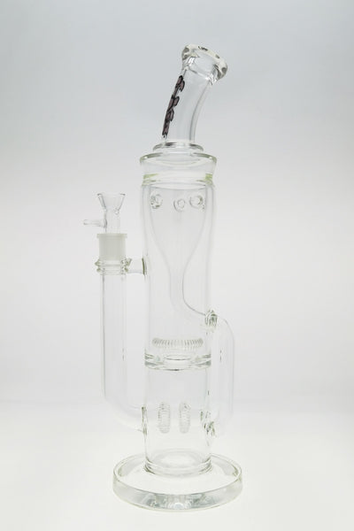 TAG - 16" Double UFO Inline to Super Slit Inverted UFO Showerhead Klein Recycler (18MM Female)