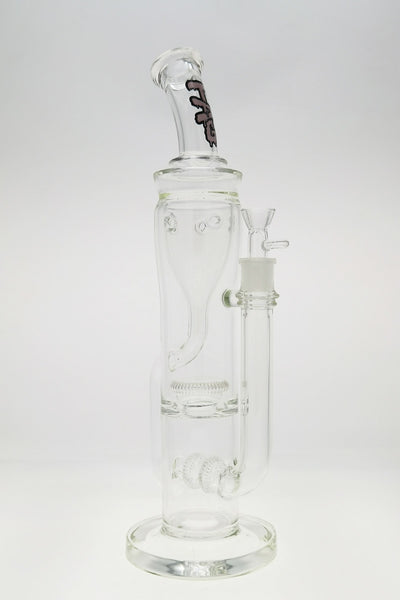 TAG - 16" Double UFO Inline to Super Slit Inverted UFO Showerhead Klein Recycler (18MM Female)