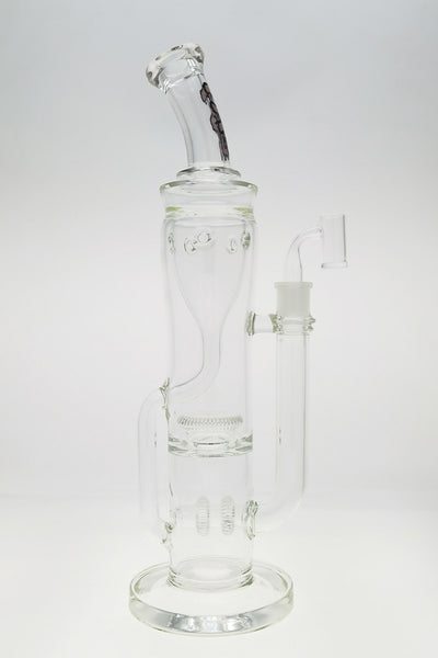 TAG - 16" Double UFO Inline to Super Slit Inverted UFO Showerhead Klein Recycler (18MM Female)