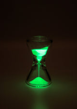 TAG - 3.5" Hour Glass with Glow in the Dark Sand