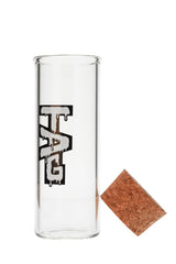 TAG - 8" Glass Jar w/ Cork Top (75x5MM)