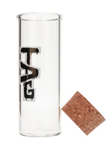 TAG - 8" Glass Jar w/ Cork Top (75x5MM)