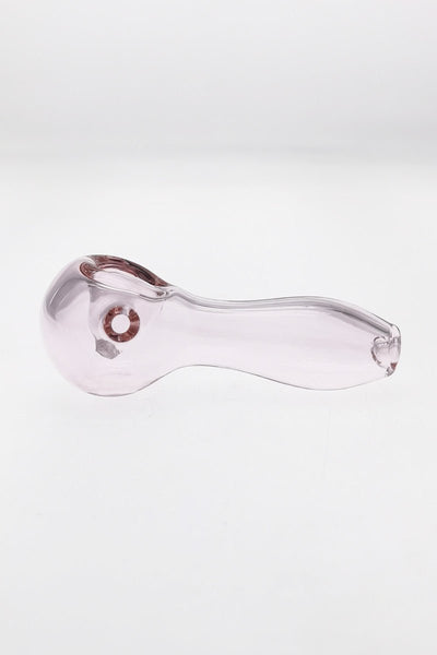 4.00" Spoon Pipe w/ Ash Catcher (60g) Carb Hole: Left Side - Thick Ass Glass - 4.00" Spoon Pipe w/ Ash Catcher (60g) Carb Hole: Left Side