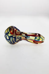 3.00" Spoon Pipe w/ Marbles & Multi-Color Ribbon (50g) Carb Hole: Left Side