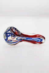 3.00" Spoon Pipe w/ Marbles & Multi-Color Ribbon (50g) Carb Hole: Left Side