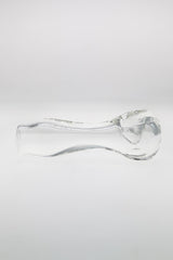 TAG - 4.5" Clear Spoon Pipe w/ Large Carb and Mouth Piece