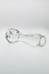 TAG - 4.5" Clear Spoon Pipe w/ Large Carb and Mouth Piece