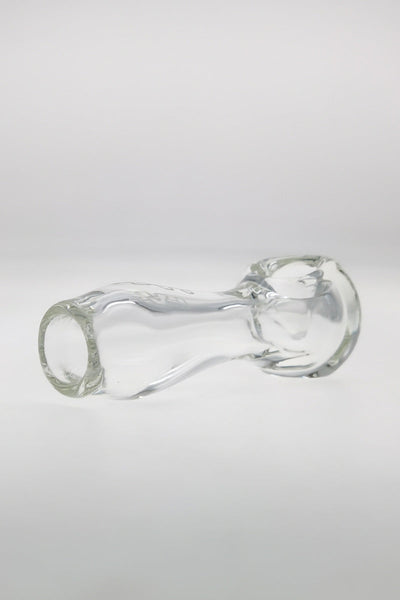 TAG - 4.5" Clear Spoon Pipe w/ Large Carb and Mouth Piece