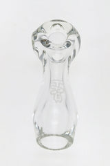 TAG - 4.5" Clear Spoon Pipe w/ Large Carb and Mouth Piece