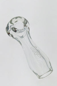 TAG - 4.5" Clear Spoon Pipe w/ Large Carb and Mouth Piece